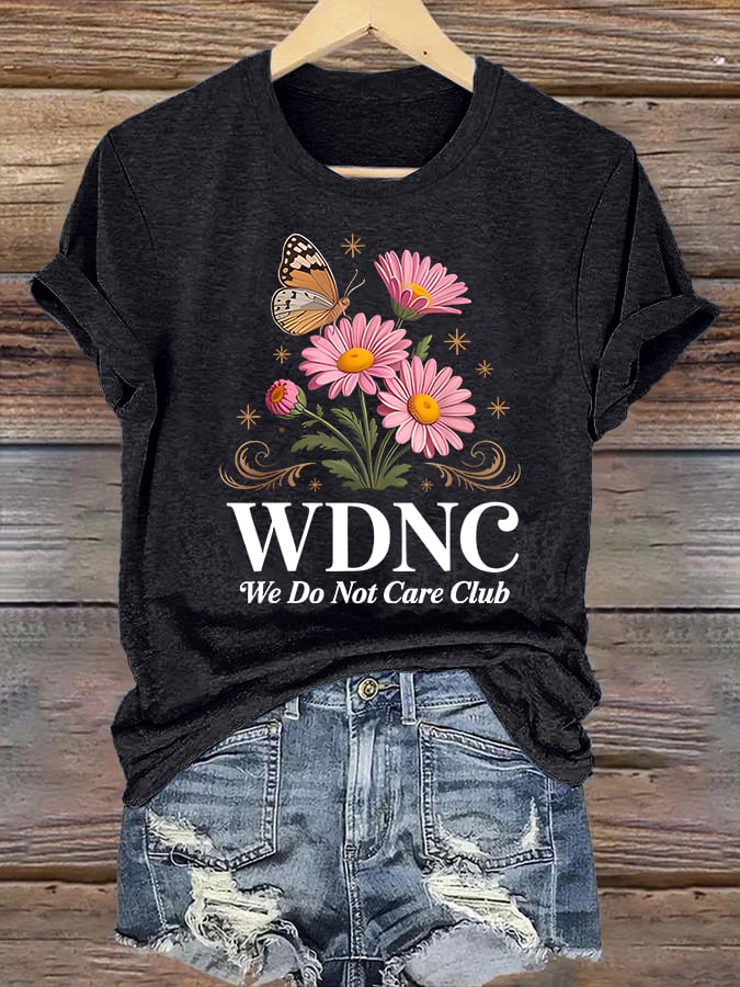 Women's  Retro Funny Proud Member Of Club Menopause Perimenopause Print T-Shirt