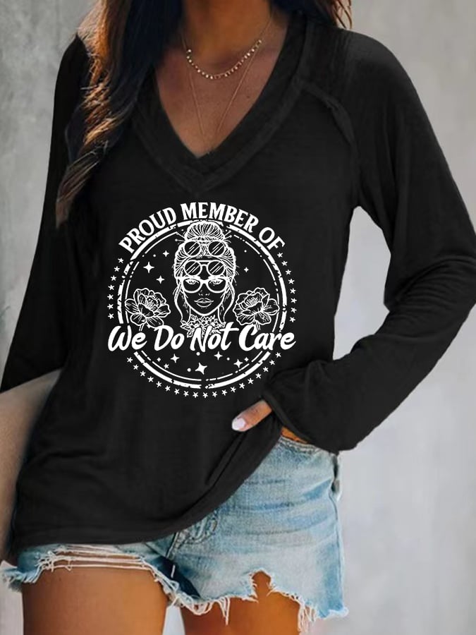 🔥Buy 3 Get 15% Off🔥Women's  V-neck Retro Funny Proud Member Of  Club Menopause Perimenopause Print T-Shirt