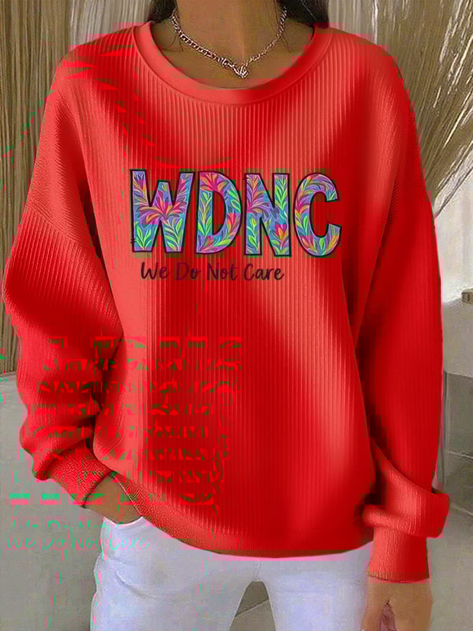 Retro Funny Proud Member Of WDNC Club Menopause Perimenopause Print Casual Sweatshirt
