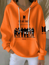 Women's Retro 2026 Bts Comeback Art Print  Sweatshirt