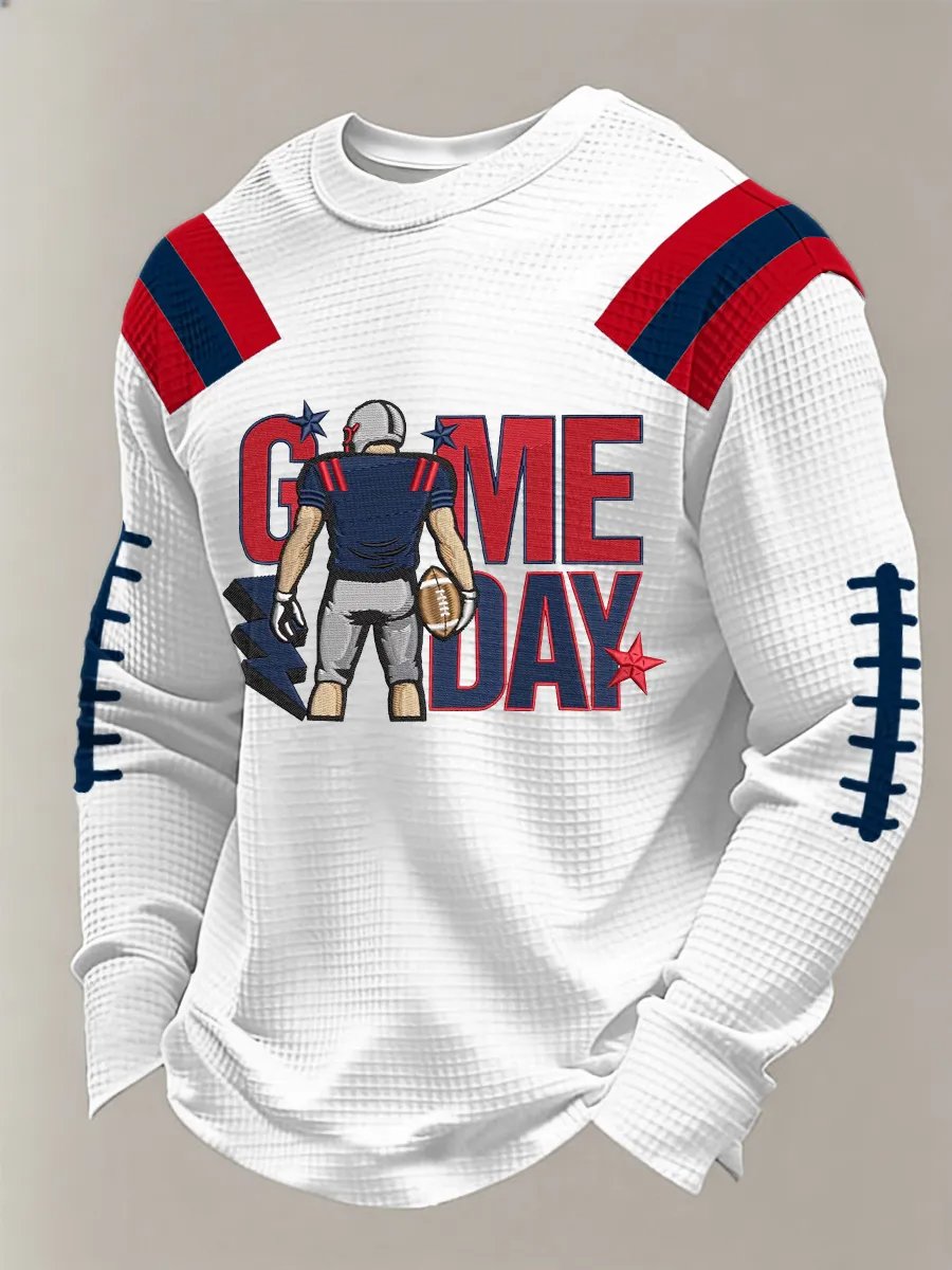 Men's Football Printed Casual Top