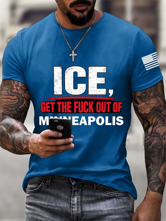 Men's Casual Printed T-shirt