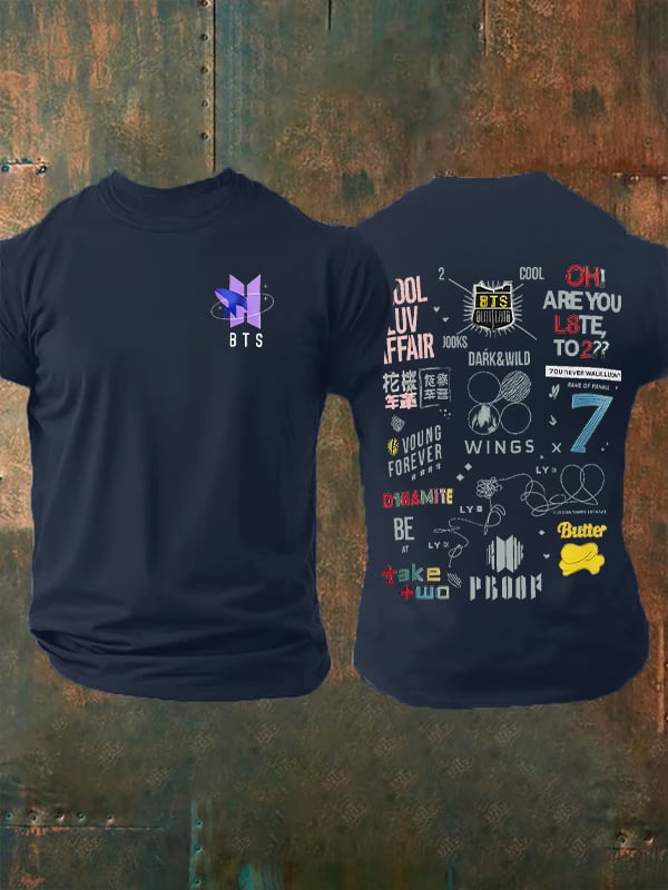 Men's  BTS Print T-Shirt