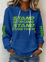 Women's Football Print Hoodie Sweatshirt