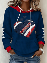 Women's Football Print Sweatshirt