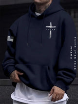 Men's Faith Over Fear Print Hoodie
