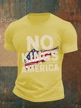 🔥Buy 3 Get 15% Off🔥Men's no kings in America print  T-Shirt