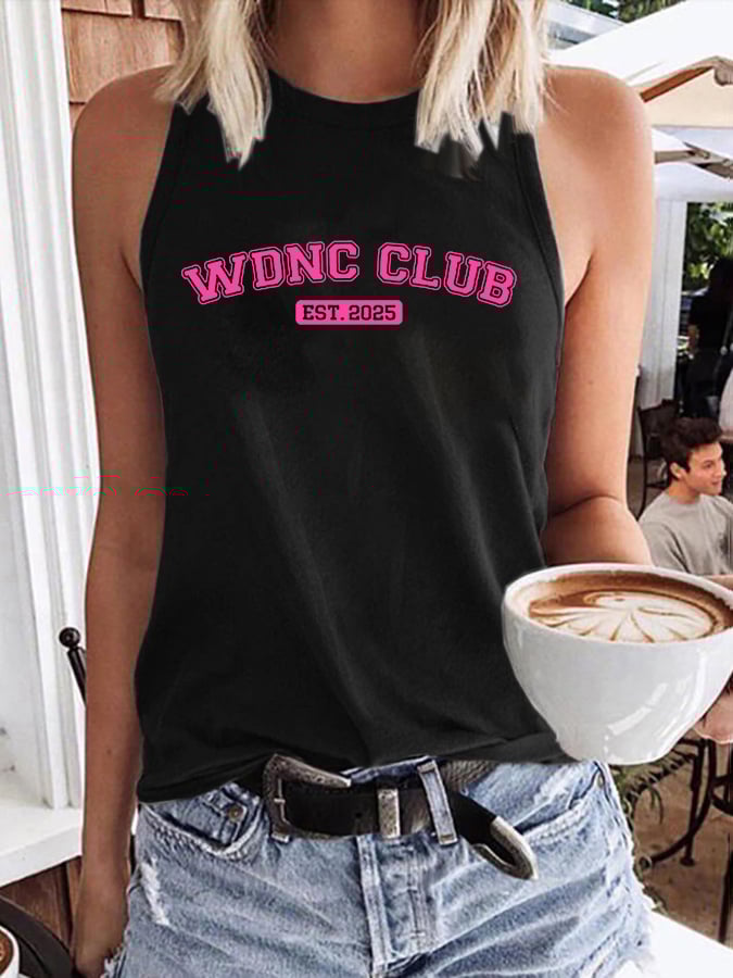 🔥Buy 3 Get 15% Off🔥Retro Funny WDNC Club Menopause Perimenopause Print Tops Tank