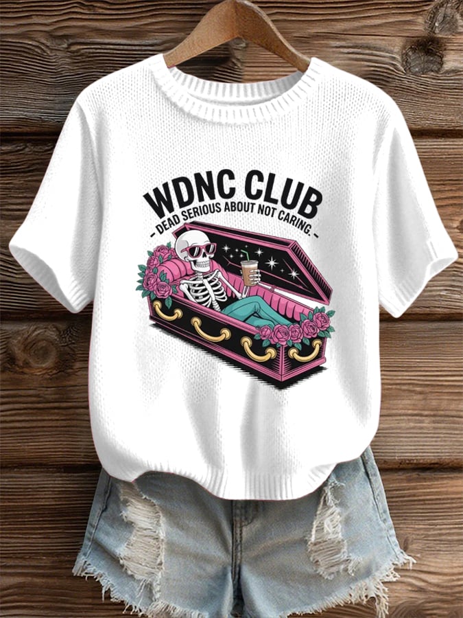 🔥Buy 3 Get 15% Off🔥Women's Halloween WDNC Menopause And Perimenopause Print T-Shirt