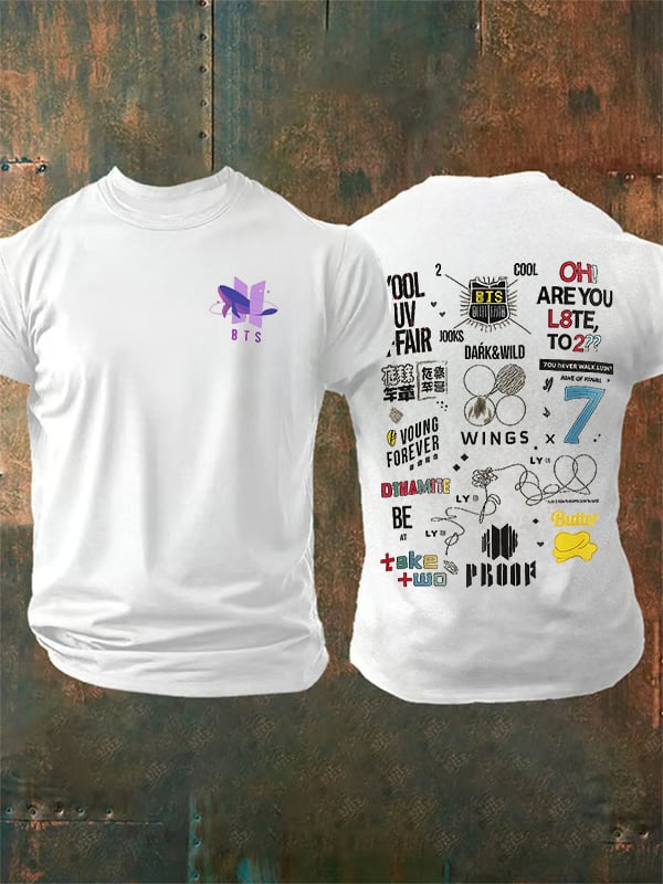 Men's  BTS Print T-Shirt
