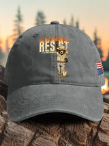 Retro Resist Save The Forest Service Print Baseball Cap