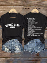 🔥Buy 3 Get 15% Off🔥V-Neck Retro Proud Member Of WDNC Club Est. 2025 Print T-Shirt