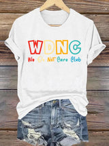 Women's  Retro Funny Proud Member Of Club Menopause Perimenopause Print T-Shirt