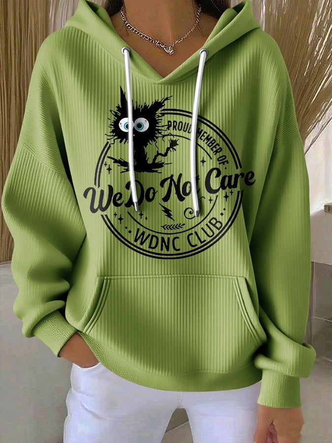 🔥Buy 3 Get 15% Off🔥Retro Funny Proud Member Of WDNC Club We Do Not Care Menopause Perimenopause Print Hoodie