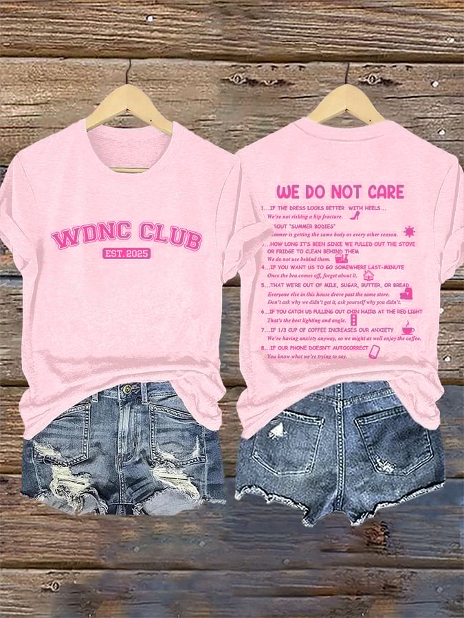 🔥Buy 3 Get 15% Off🔥Retro Funny WDNC Club Menopause Perimenopause Print T-Shirt