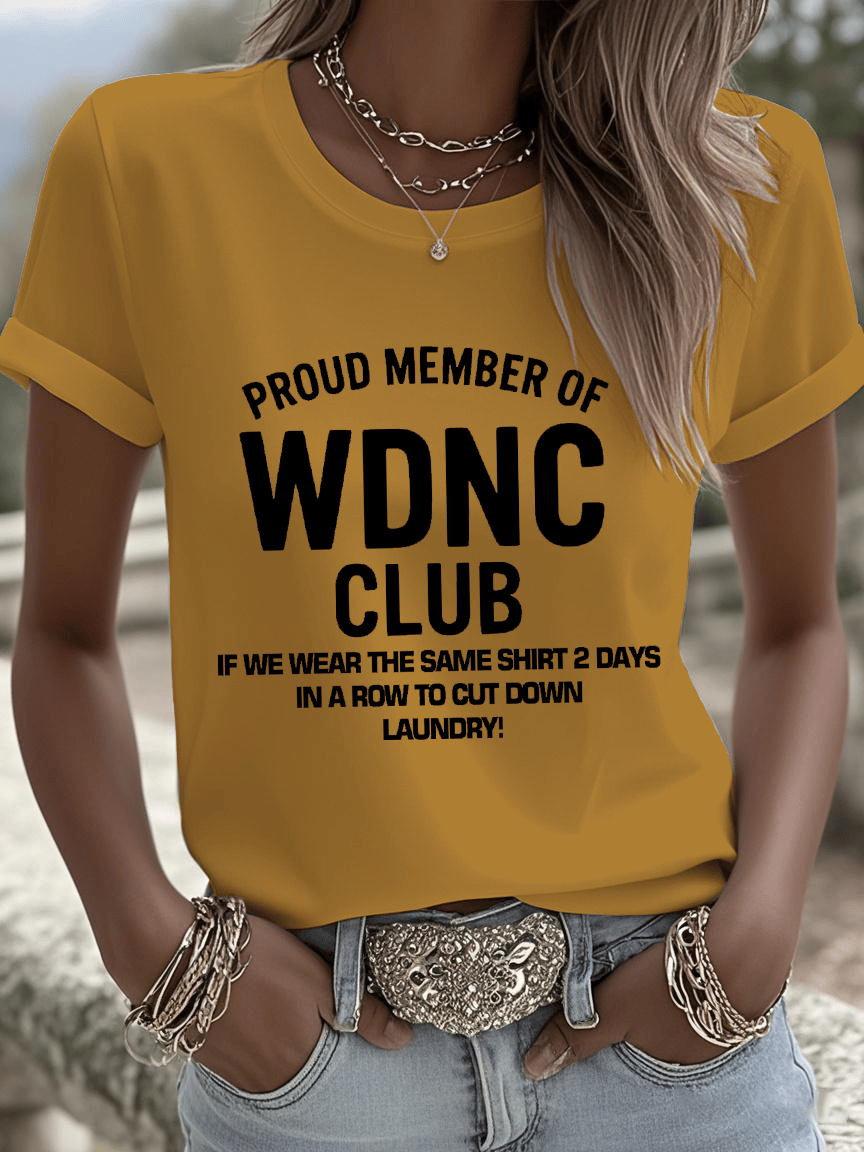 🔥Buy 3 Get 15% Off🔥Women's Sunflower Proud Member Of WDNC Club Print Shirt