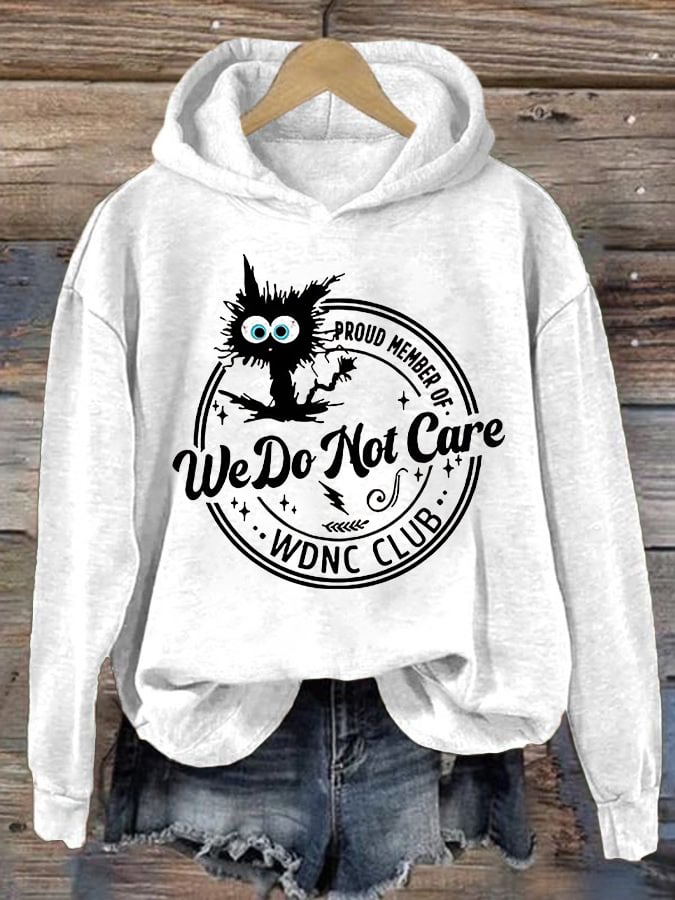 Retro Funny Proud Member Of WDNC Club Menopause Perimenopause Print Hoodie
