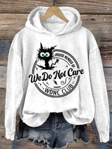 Retro Funny Proud Member Of WDNC Club Menopause Perimenopause Print Hoodie