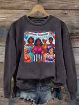 Women's  Retro Funny Proud Member Of Club We Do Not Care Menopause Perimenopause Print  Sweatshirt