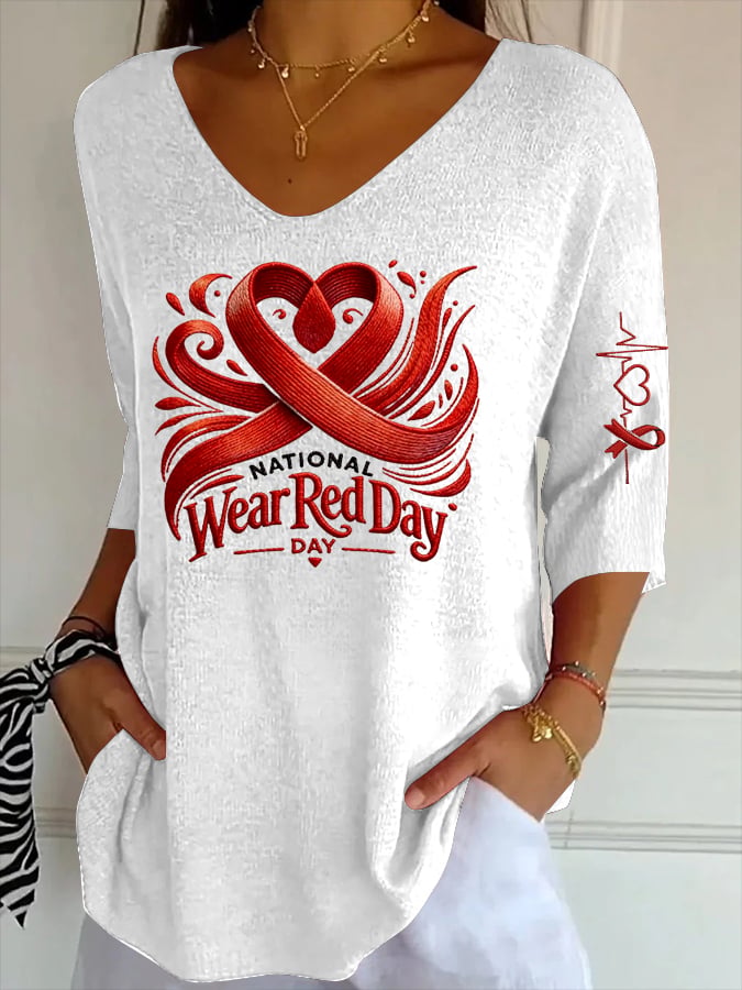 Women's Casual V-Neck T-Shirt