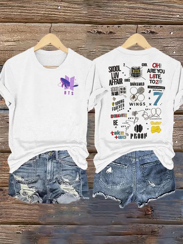 Women's  BTS Print T-Shirt