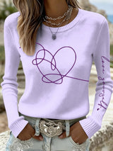 Women's World Tour Printed Long-Sleeved T-shirt