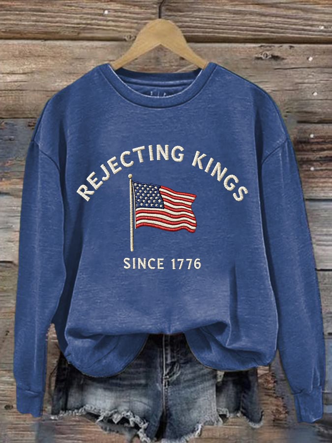 🔥Buy 3 Get 15% Off🔥Women's FDT Printed Long-Sleeve Sweatshirt