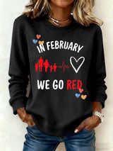Women's Heart Disease Awareness Promotional Printed Top