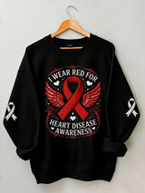 Women's Heart Disease Awareness The Beat Goes On Sweatshirt
