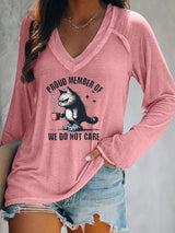 🔥Buy 3 Get 15% Off🔥Women's  V-neck Retro Funny Proud Member Of  Club Menopause Perimenopause Print T-Shirt
