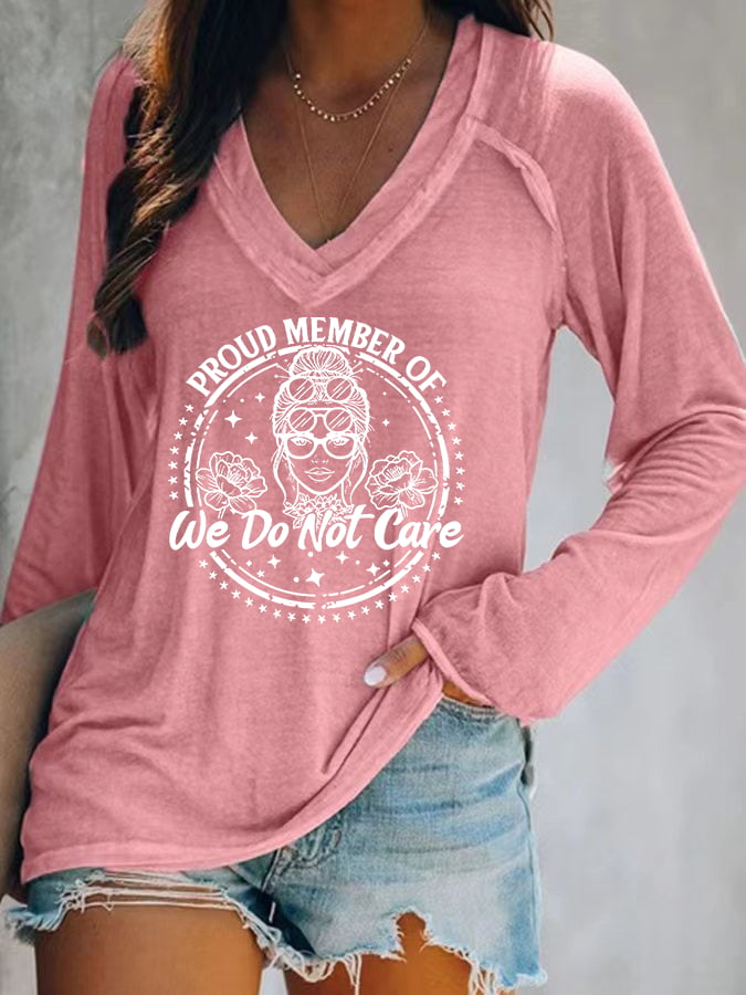 🔥Buy 3 Get 15% Off🔥Women's  V-neck Retro Funny Proud Member Of  Club Menopause Perimenopause Print T-Shirt