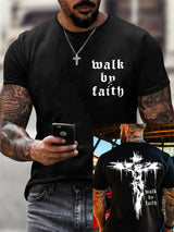 🔥Hot Sale Picks 🔥Men's Walk By Faith  Short-sleeved T-shirt