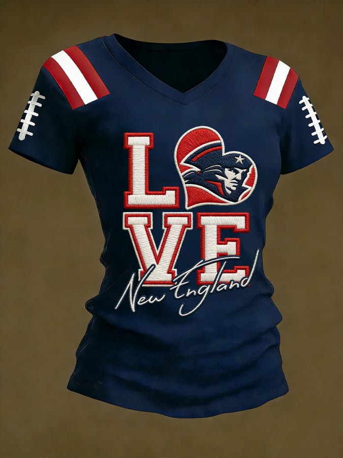 Women's  Football Print T-Shirt