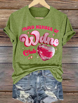 Women's  Retro Funny Proud Member Of Club We Do Not Care Menopause Perimenopause Print  T-Shirts