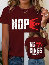 🔥Buy 3 Get 15% Off🔥Women's  No Kings In America T-Shirt
