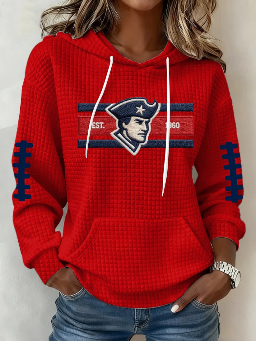 Women's Football Print Hoodie Sweatshirt