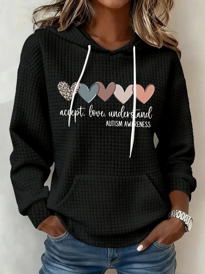Women's Autism Strong Print Sweatshirt