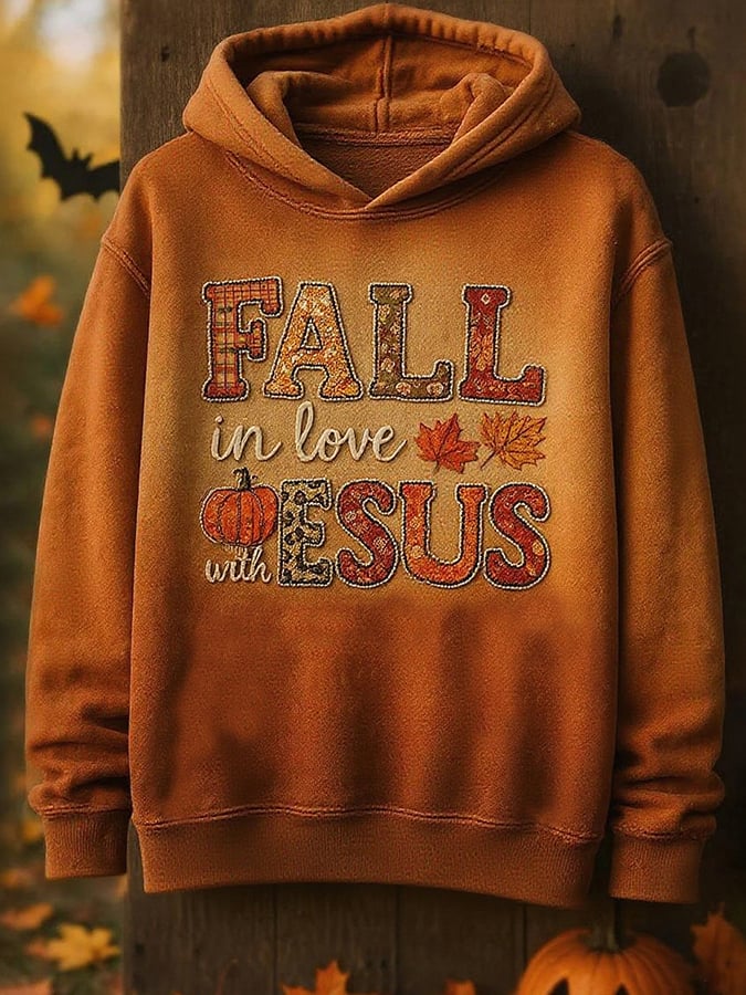 Women'S Casual Autumn Faith Warm Hoodie