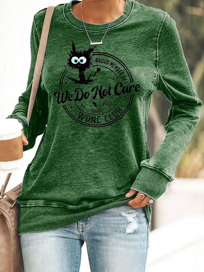 Retro Funny Proud Member Of WDNC Club Menopause Perimenopause Print Sweatshirt
