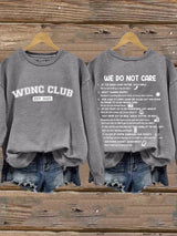 🔥Buy 3 Get 15% Off🔥Retro Funny WDNC Menopause Perimenopause Print Sweatshirt