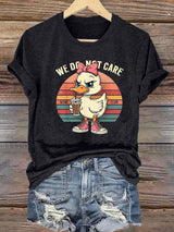 Women's  Retro Funny Proud Member Of Club We Do Not Care Menopause Perimenopause Print  T-Shirts