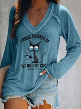 🔥Buy 3 Get 15% Off🔥Women's  V-neck Retro Funny Proud Member Of  Club Menopause Perimenopause Print T-Shirt
