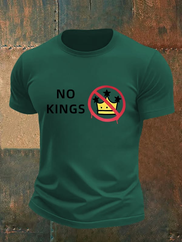 🔥Buy 3 Get 15% Off🔥Men's   NO KINGS Print T-Shirt