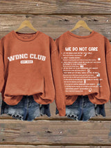 🔥Buy 3 Get 15% Off🔥Retro Funny WDNC Menopause Perimenopause Print Sweatshirt