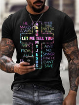 Men's Let Me Tell You About My Jesus Print T-Shirt