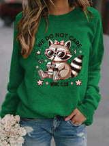 🔥Buy 3 Get 15% Off🔥Women's  Cute little raccoon for Women's WDNC Menopause & Perimenopause Printed   Sweatshirt