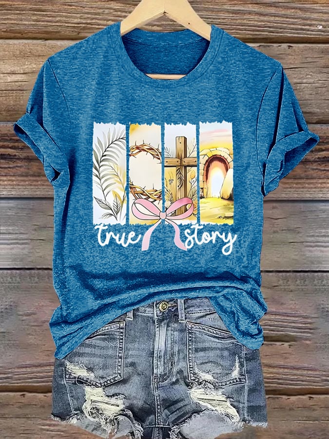 Women's True Story Faith  Print Shirt