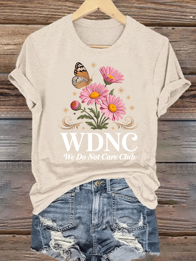 Women's  Retro Funny Proud Member Of Club Menopause Perimenopause Print T-Shirt