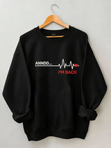 Women's casual heart disease awareness sweatshirt