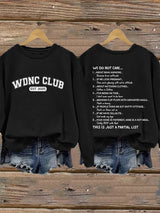 Retro Proud Member Of WDNC Club Est. 2025 Print Sweatshirt